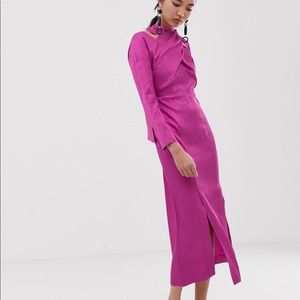 NWT ASOS GORGEOUS PURPLE SATIN DRESS